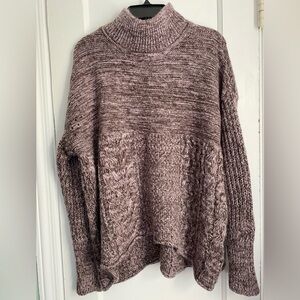 NWT- Women's Simply Vera Vera Wang
Cable-Knit Funnel Sweater, Size: XL